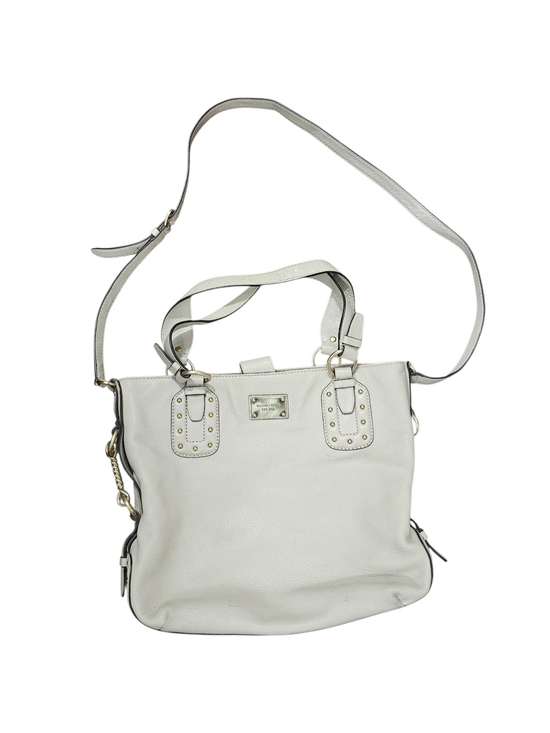 Michael Kors Handbags - Michael Kors Astor White Pebbled Leather Crossbody Bag